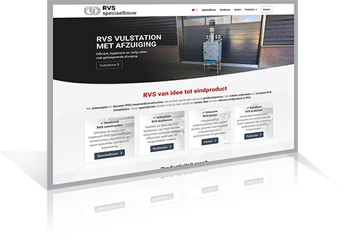 RVS speciaalbouw - Website webdesign / ontwikkeling