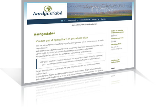 Aardgastabe.nl - homepage