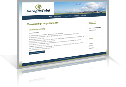 Aardgastabe.nl - vervolgpagina