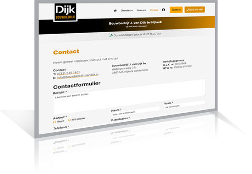 Bouwbedrijf-jvandijk.nl - vervolgpagina