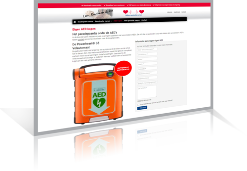 Onlinereanimatiecursus.nl - vervolgpagina